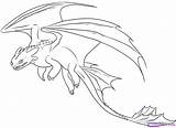 Dragon Coloring Pages Toothless Night Choose Board Tail Cute Fury Easy Printable sketch template