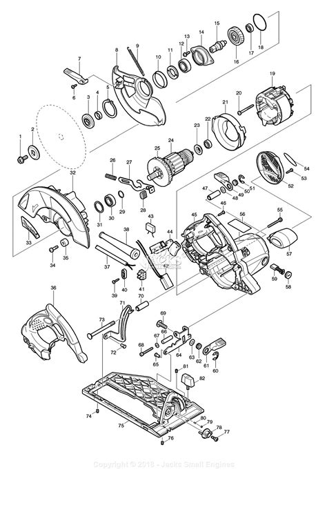 makita mg parts diagram  assembly