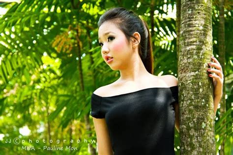 hot cute girls and fun for you myanmar cute amateur model annie linn in hot black dress