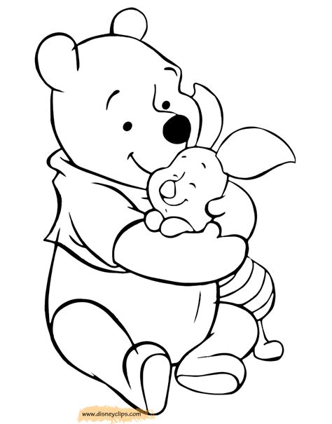 winnie  pooh friends coloring pages  disneyclipscom