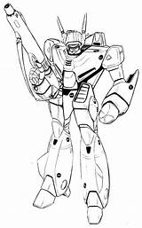 Voltes Robotech Macross Veritech Mecha Vf 1j Valkyrie Gundam Concept sketch template
