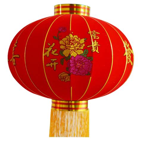 surwish pcs red flocking cloth lantern outdoor  year decor chinese
