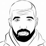 Drake Rapper Draw Cartoon Cartoons Color Choose Board sketch template
