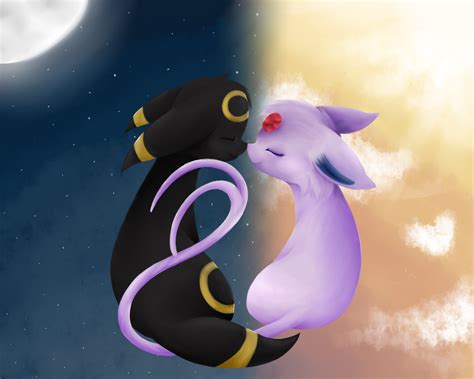 umbreon and espeon by frostiechu on deviantart