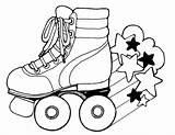 Roller Skate Printable Party Birthday Skates Coloring Clip Template Skating Clipart Pintere Togethers sketch template