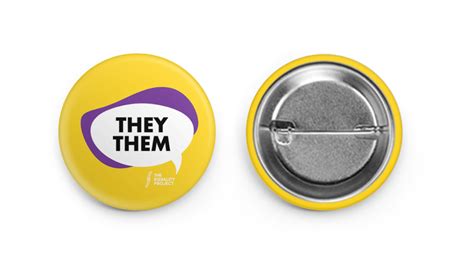 theythem pronoun badge  equality project