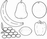 Fruit Coloring Pages Templates Printable Fruits Template Kids Book Quiet Vegetables Vegetable Color Preschool Sheets Basket Google Busy Books Crafts sketch template