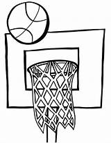 Coloring Basketball Hoop Pages Getcolorings Color Printable sketch template