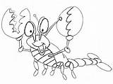 Lobster Larry sketch template