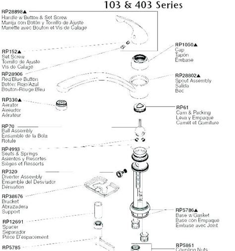 kohler faucets parts diagrams