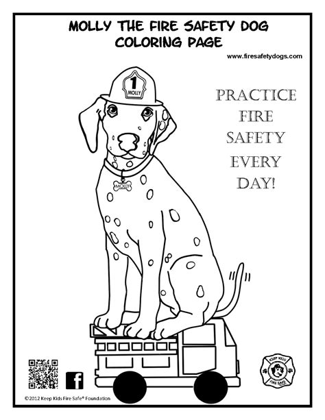 printable fire safety coloring pages