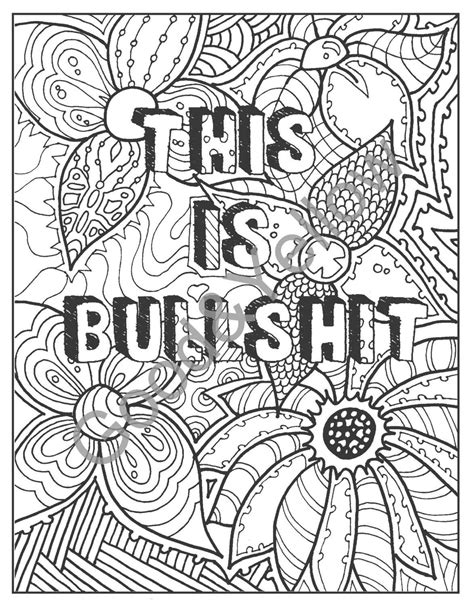 swearing coloring pages