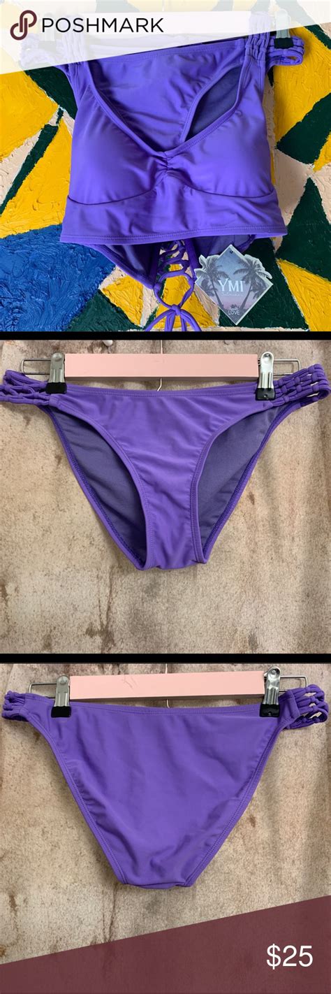 Cute Purple Two Piece Bikini New With Tags Two Piece Bikini Purple