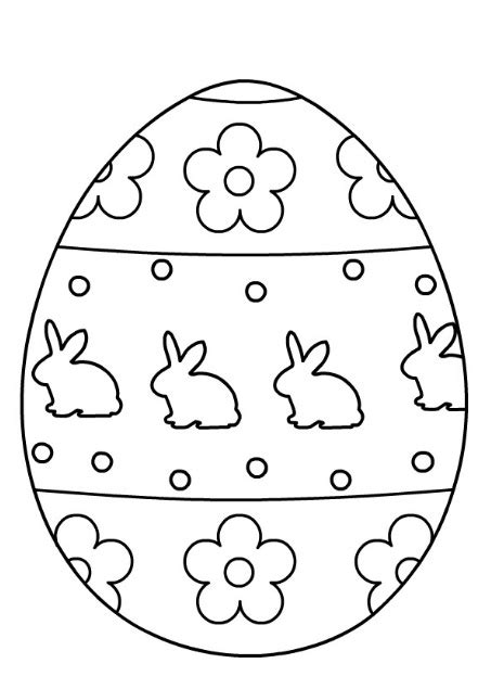 printable coloring easter eggs