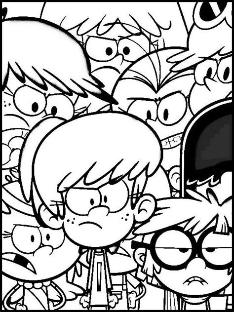 loud house character coloring pages