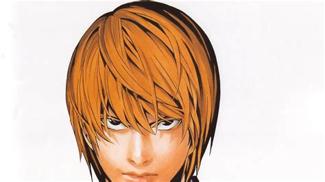 light yagami face  white background death note hd anime