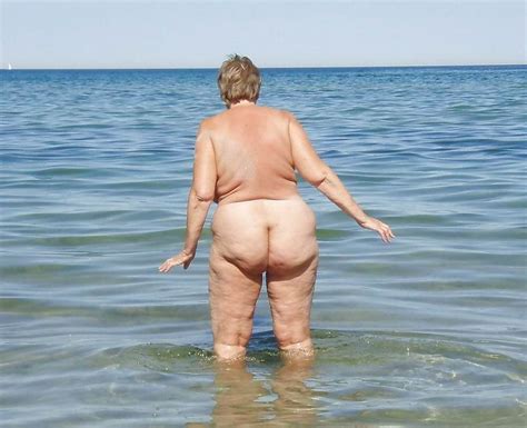 naughty beach granny mature porn pics