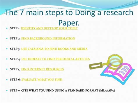steps   research paper basic steps   research process