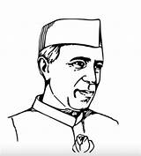 Nehru Jawaharlal Drawing Freedom Sketch Fighter Lal Pandit Drawings Jawahar Kids Pencil India Draw Fighters Outline Sketches Poster Cartoon Easy sketch template