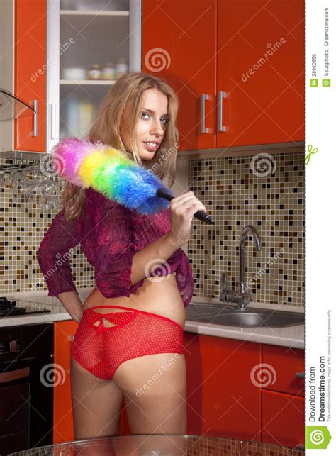 domestica sexy in cucina immagine stock immagine di umano 28960659