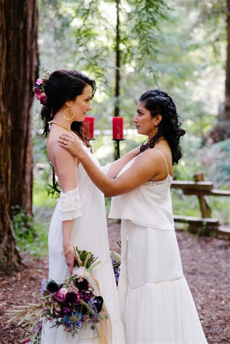redwood forest fairy tale lesbian wedding equally wed 22