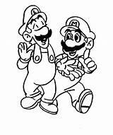 Mario Coloring Pages Super 2010 Collection Brothers sketch template