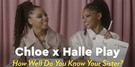 Chloe X Halle See How Well They Know Each Other Popsugar Entertainment