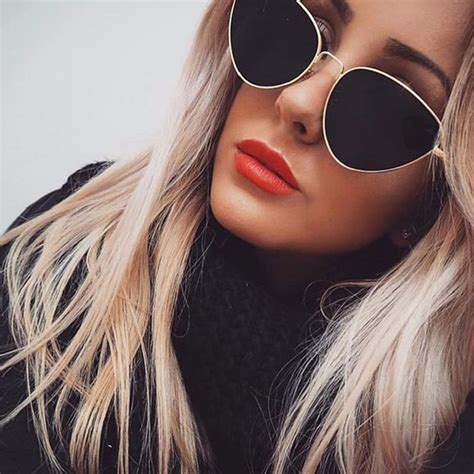 zxwlyxgx 2018 new cat eye sunglasses women brand trendy