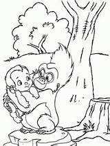 Tarzan Monkey sketch template