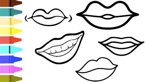 lips coloring page coloring toy lips painting  toddlers
