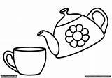 Teapot sketch template