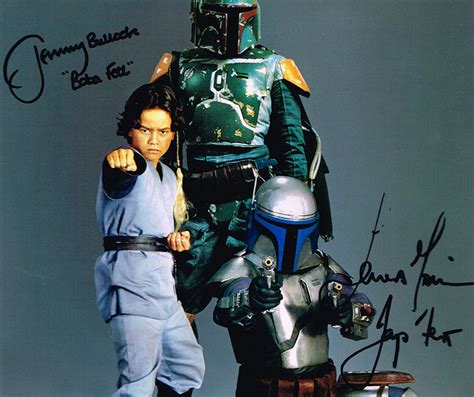 Jango And Boba Fett Autograph Signed Photo Star Wars