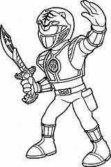 Rangers Power Ranger Coloring Pages Printable Green Kids Pawer Choose Board Cool sketch template