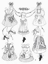 Coloring Pages Pioneer American Paper Printable Dolls Color Popular sketch template