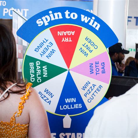 spin  win promotional wheel branded competition spinner uk