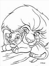 Simba Pages Coloring Printable Template sketch template