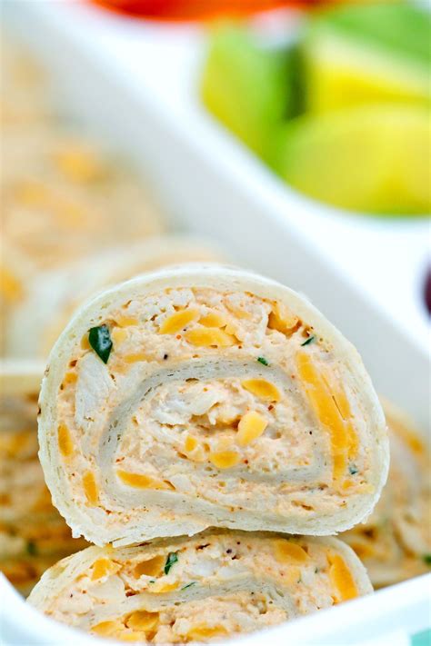 These Taco Tortilla Roll Ups Are Made With Shredded Chicken Cream