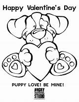 Coloring Pages Valentine Puppy Pdf Dog Color Valentines Happy Printable Mine Dogs Downloads Getcolorings Colouring Sheets Comments Uploaded User sketch template