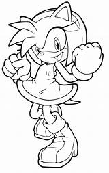 Sonic Amy Coloring Pages Rose Mario Knuckles Boom Printable Hedgehog Super Print Colouring Sheets Color Tails Birthday Getcolorings Happy Running sketch template