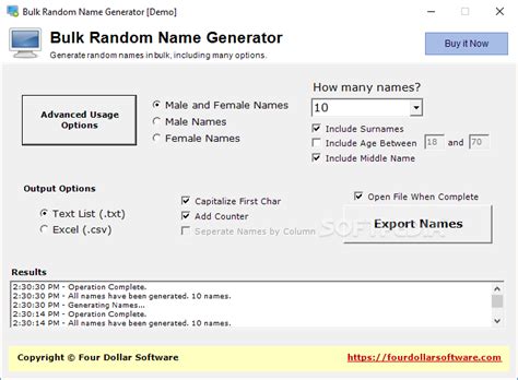 Download Bulk Random Name Generator 1 0