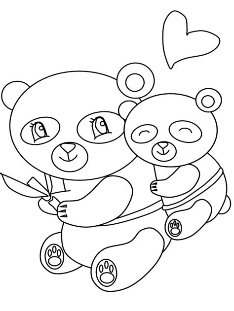 panda  mom coloring pages disney coloring pages