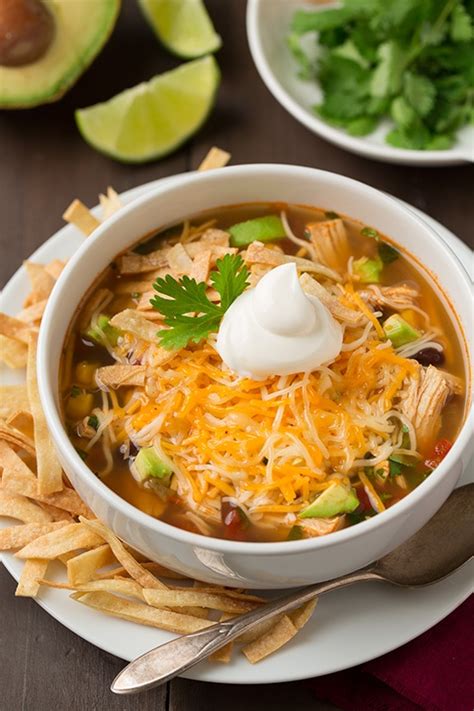 slow cooker chicken tortilla soup cooking classy