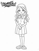 Inazuma Eleven Nelly Raimon Kleurplaten Kleurplaat Malvorlage Coloring Natsumi sketch template