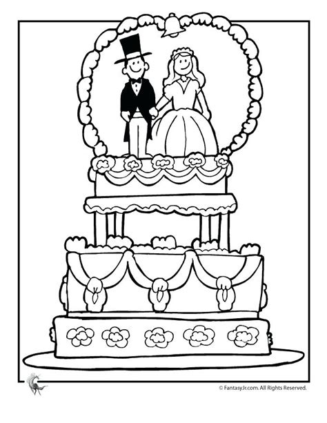 wedding coloring page images