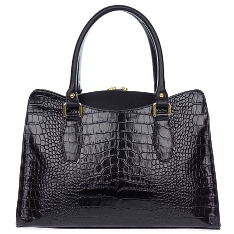 black leather tote handbag nar media kit