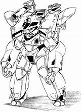 Troopers Starship Robotech Suit Coloring Pages Gif sketch template
