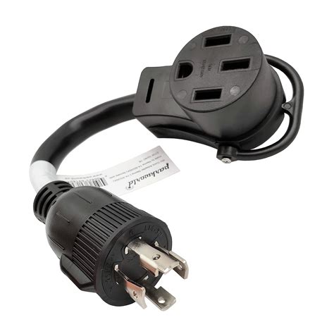 parkworld  power adapter cord  prong generator  locking  p male  rv  amp