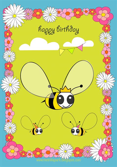printable birthday cards paper trail design happy birthday pin