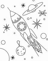 Cohete Espacial Coloriages Spatial Vaisseau Printables sketch template