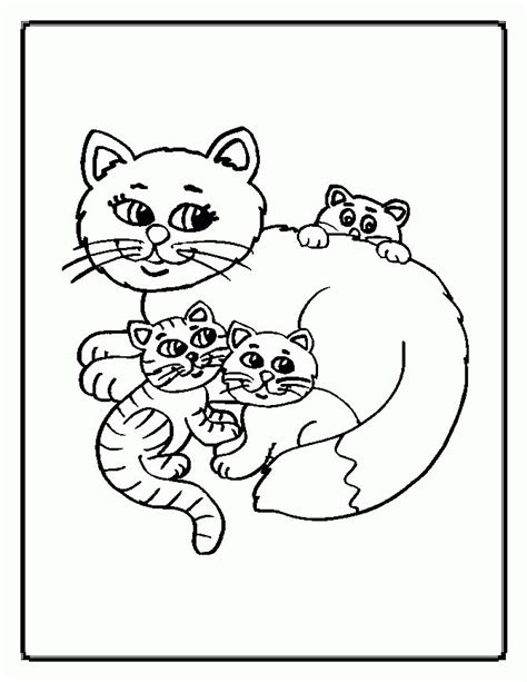 coloring pages  cats  kittens coloring home